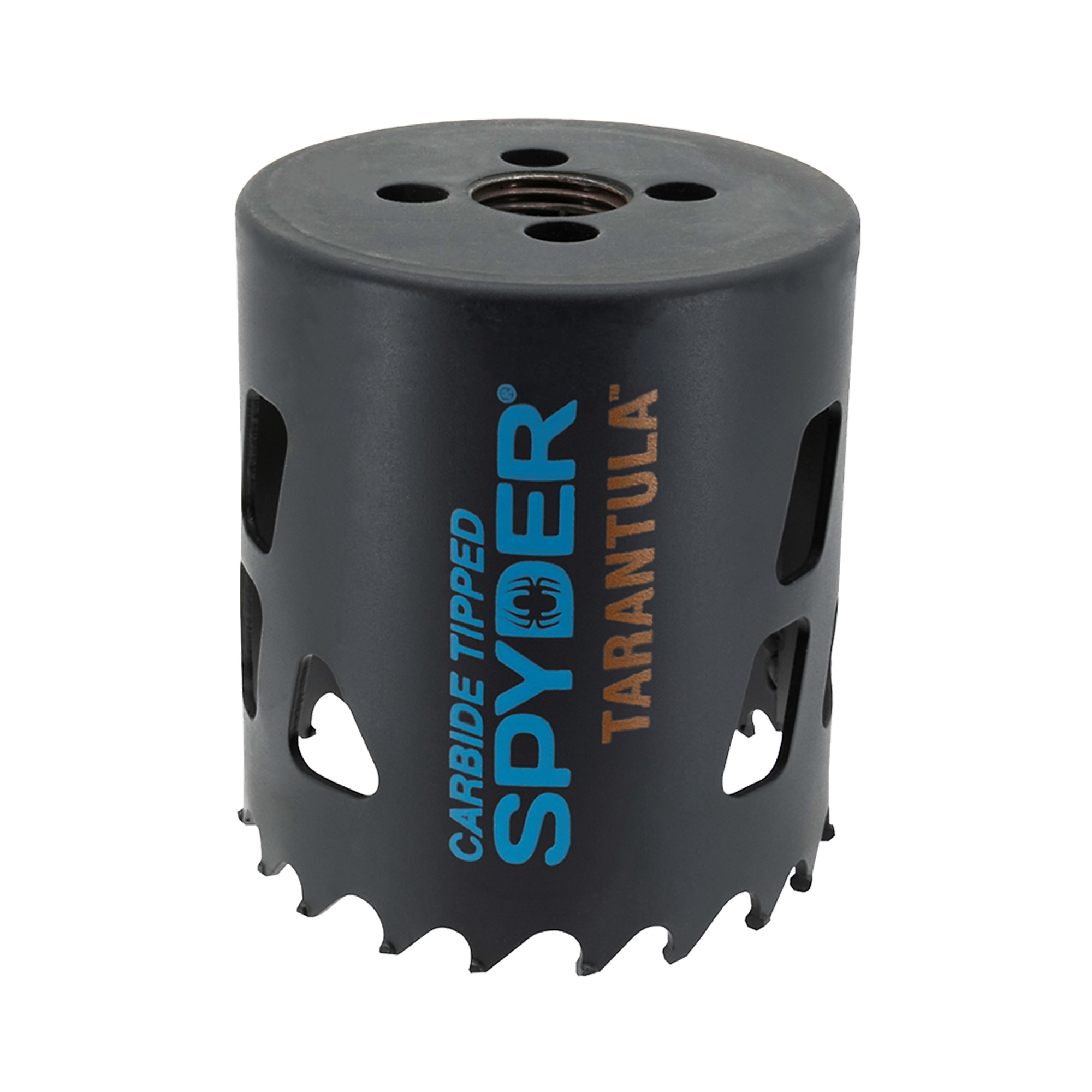 SPYDER Rapid Core Eject™ Tarantula™, 2-3/8in. Carbide Tipped Metal/Wood Cutting Hole Saw, Included (qty.) 1 Model# 600908CF